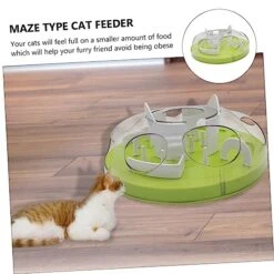 POPETPOP Cat Anti Choking Toy Doll Playsets Chew Toys Puppy Puzzle Small Puppy Toys Cat Puzzle Bowl Interactive Cat Food Bowl Cat Training Plaything Pet Cat Slow Feeding Toy Cat Maze Feeder -Zoo Shop 51QkD4fiTjL