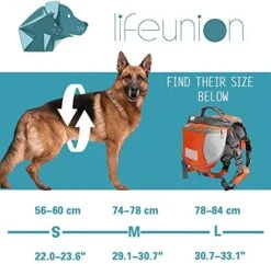 Lifeunion Polyester Dog Saddlebags Pack Hound Travel Camping Hiking Backpack Saddle Bag For Small Medium Large Dogs (Orange,L) -Zoo Shop 51QoFfVb0ZL