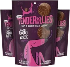Fromm Tenderollies Dog Treat Variety Pack - Premium Soft & Savory Dog Treat Sample Pack (Bacon, Beef, Chicken) - Pack Of (3) 8 Oz Bags -Zoo Shop 51Qt4xr6HQL. AC