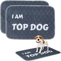 YORJA Washable Puppy Training Pads, 35" X 31" -2 Pack Reusable Dog Pee Mats Waterproof Super Absorbent Quick Dry Non-Slip For For Whelping Home Floor Car Travel 12 YORJA Washable Puppy Training Pads, 35" X 31" -2 Pack Reusable Dog Pee Mats Waterproof Super Absorbent Quick Dry Non-Slip For For Whelping Home Floor Car Travel -Zoo Shop 51ROCp23SIL. AC