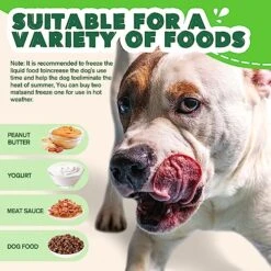 Dogginmen Dog Lick Mat,Licking Mat For Large Medium Small Dogs And Cats Crate,Interactive 7.1" Large Size Lick Mats For Crate Training,Reduce Anxiety And Boredom,Dog Lick Mat Treat For Peanut Butter -Zoo Shop 51RWfT34jkL