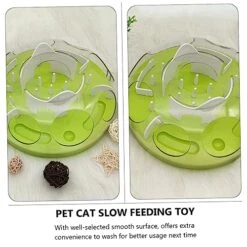 POPETPOP Cat Anti Choking Toy Doll Playsets Chew Toys Puppy Puzzle Small Puppy Toys Cat Puzzle Bowl Interactive Cat Food Bowl Cat Training Plaything Pet Cat Slow Feeding Toy Cat Maze Feeder -Zoo Shop 51RXMRZ4SrL