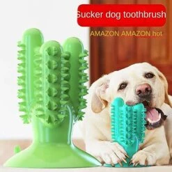 MeDapi Dog Toothbrush, Dog Teeth Cleaning Stick, Dog Teeth Grinding Stick, Food Leakage Device, Chewing-Resistant Pet Supplies, Pet Toys Yellow -Zoo Shop 51Ru50QcbML