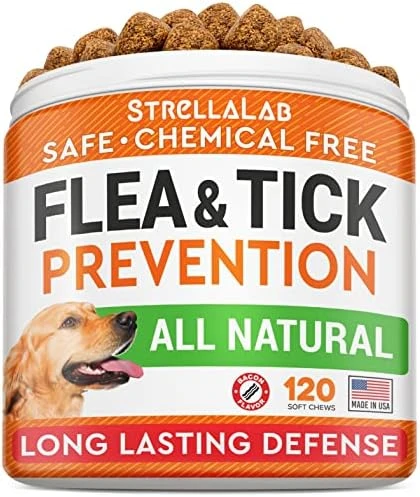 Natural Flea And Tick Prevention Chews For Dogs - Chewable Tablets For Dogs - All Breeds And Ages - Made In USA Flea And Tich Remover Supplement - Bacon - 120 Treats 7 Natural Flea And Tick Prevention Chews For Dogs - Chewable Tablets For Dogs - All Breeds And Ages - Made In USA Flea And Tich Remover Supplement - Bacon - 120 Treats - Image 5