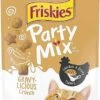 Purina Friskies Party Mix Cat Treats, Gravy-Licious Crunch With Chicken & Gravy Flavors, Crunchy Cat Treats For Adult Cats, 6 Ounce Resealable Pouch (8) -Zoo Shop 51S8zVESCJL