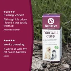 NaturPet Hairball Care | Natural Herbal Drops To Support Digestion, Hairballs, Gas, Bloating | Cats& Dogs | 100mL -Zoo Shop 51SRYukN4HL