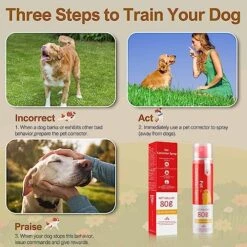 PET Corrector Dog Trainer, 80ml 4 Pack Pet Corrector Spray For Dog To Stops Barking, Jumping Up, Place Avoidance, Food Stealing, Dog Fights, Attacks & Unwanted Dog Behaviour. Safe, Humane & Effective -Zoo Shop 51SSO2Bh85L