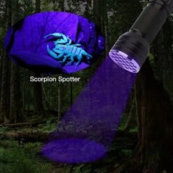 GRABOTE UV Flashlight 395nm LED Blacklight, 1 Switch Mode Lighting Effect Design Flashlights, 2 Pack Mini Flashlights Show Pets Urine Strains, Food Stains On Carpet Furniture Floor -Zoo Shop 51SXaMz0aQL