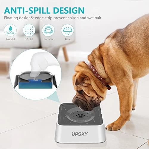 UPSKY Dog Water Bowl Upgrade 70oz Large Capacity No Spill Slow Feeder Vehicle Carried 2L Pet Water Dispenser Travel Water Bowl For Cats 5 UPSKY Dog Water Bowl Upgrade 70oz Large Capacity No Spill Slow Feeder Vehicle Carried 2L Pet Water Dispenser Travel Water Bowl For Cats - Image 3