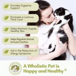 Wholistic Pet Organics Feline Complete: Cat Multivitamins Immune Support Supplements And Vitamins, Cat Vitamins For Indoor Cats, Minerals, Prebiotics, Probiotics, Antioxidants For Skin And Coat -Zoo Shop 51Sb8QM9HsL