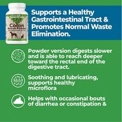 Animal Essentials Colon Rescue Powder Herbal Digestive Aid For Dogs & Cats, 1 Oz - Made In USA GI Support, Phytomucil Blend 12 Animal Essentials Colon Rescue Powder Herbal Digestive Aid For Dogs & Cats, 1 Oz - Made In USA GI Support, Phytomucil Blend -Zoo Shop 51SdDUEBboS