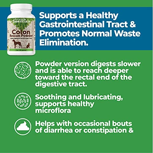 Animal Essentials Colon Rescue Powder Herbal Digestive Aid For Dogs & Cats, 1 Oz - Made In USA GI Support, Phytomucil Blend 7 Animal Essentials Colon Rescue Powder Herbal Digestive Aid For Dogs & Cats, 1 Oz - Made In USA GI Support, Phytomucil Blend - Image 5