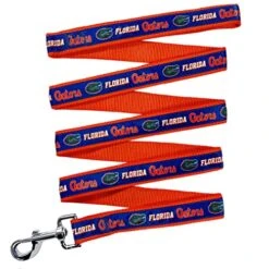 NCAA PET Leash Florida Gators Dog Leash, Large Collegiate Team Leash For Dogs & Cats. A Sporty, Shiny & Colorful Cat Leash & Dog Leash Licensed By The College