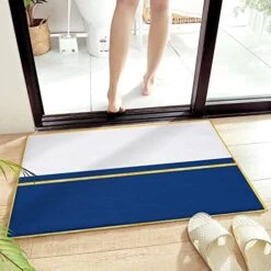 Cartoon Animal Zoo Decorative Doormat 18"x30", Non Slip Non Shedding Absorbent Indoor Area Rug, Washable Thick Plush Door Mat For Front Layered Kitchen Bathroom, Dog Tiger Lion Elephant Penguin Goat -Zoo Shop 51SnOE0nAGL. AC