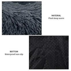 YangYan (XS-XXL) Plush Cat Bed Dog House Gatos Mat Winter Warm Sleeping Cats Nest Soft Dogs Basket Pet Cushion Portable Pets Supplies (Color : F, Size : Diameter 60cm) -Zoo Shop 51SqG9DsAgL