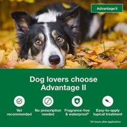 Advantage II Large Dog Vet-Recommended Flea Treatment & Prevention | Dogs 21-55 Lbs. | 4-Month Supply -Zoo Shop 51SqS5WoYKL