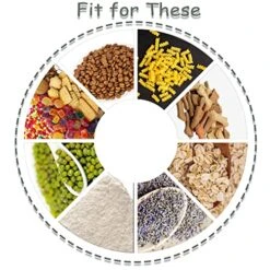 AQARTZA Pet Food Container, 4 X 7 In Ceramic Cat Collection Treat Jar, Dog Food Storage Canister For Hamster Treat, Rabbit Food, Bird Feed -Zoo Shop 51SxQEH1DhL