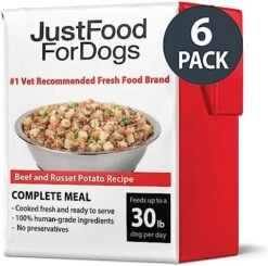 JustFoodForDogs Pantry Fresh Dog Food, Human Grade Lamb & Brown Rice (12 Pack) -Zoo Shop 51T9KO1WOqL. AC