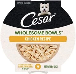 CESAR WHOLESOME BOWLS Adult Soft Wet Dog Food Toppers Beef, Chicken, Purple Potatoes & Carrots Recipe, (10) 3 Oz. Bowls 22 CESAR WHOLESOME BOWLS Adult Soft Wet Dog Food Toppers Beef, Chicken, Purple Potatoes & Carrots Recipe, (10) 3 Oz. Bowls -Zoo Shop 51TS AFkmrL. AC 1