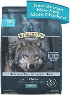 Blue Buffalo Wilderness High Protein Natural Adult Dry Dog Food Plus Wholesome Grains, Salmon 24 Lb Bag -Zoo Shop 51TYWkSF88L. AC
