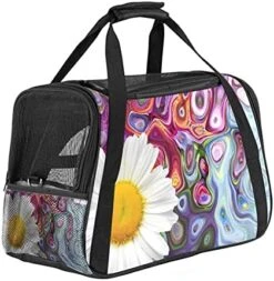 Pet Carrier Avocado Eggs Beef Vegetables Food Soft-Sided Pet Travel Carriers For Cats,Dogs Puppy Comfort Portable Foldable Pet Bag Airline Approved -Zoo Shop 51TeJnlQGqS. AC