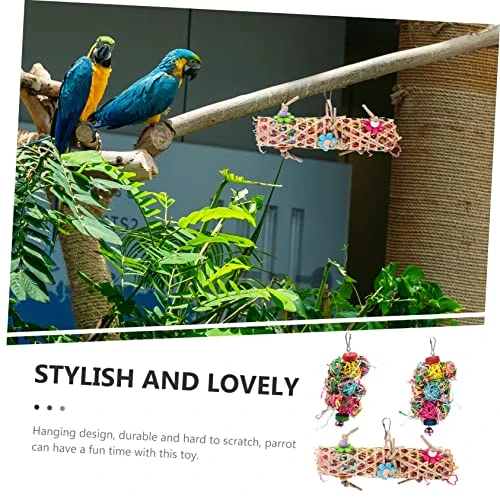 Iplusmile 6 Pcs Parrot Chew Toy Parakeet Chew Toys For Puppies Small Bird Toys Cockatiel Toys Parrot Toys For Large Birds Chewing Toys Bird Chewing Toys Bird Cage Pendant Parakeet Swing Food 6 Iplusmile 6 Pcs Parrot Chew Toy Parakeet Chew Toys For Puppies Small Bird Toys Cockatiel Toys Parrot Toys For Large Birds Chewing Toys Bird Chewing Toys Bird Cage Pendant Parakeet Swing Food - Image 4