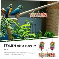 POPETPOP 3pcs Parrot Chew Toy Bird Toys For Parakeets Chewing Toys Bird Toys For Conures Chew Toys Indoor Playset Birds Toys Chewing Toys For Parrots Parakeet Swing Bird Foraging Toys Large -Zoo Shop 51TgTU0NYoL