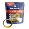 Pawstruck Natural Beef Collagen Rings For Dogs - Vet-Approved Long Lasting Alternative To Traditional Rawhide & Bully Sticks - High Protein Dental Treat W/Glucosamine & Chondroitin - 3 Pack