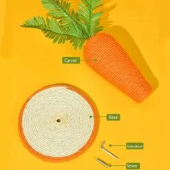 JYDQM Cats Scratcher Tree Tower Scratching Cats Tree Cute Carrot Cats Climbing Post Funny Cats Grinding Claw Post Pet Supplies (Color : A, Size : M Code) -Zoo Shop 51TxR3bEtQL