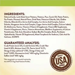 Merrick Limited Ingredient Diet Grain Free Dry Dog Food Real Lamb & Sweet Potato Recipe - 4 Lb. Bag -Zoo Shop 51U4YEk7qxL