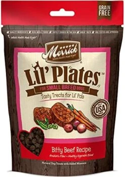 Merrick Lil' Plates Small Breed Dog Food, Grain Free Real Texas Beef And Sweet Potato With Raw Bites Recipe, Small Dog Food - 4 Lb. Bag -Zoo Shop 51UGRfyCjGS. AC