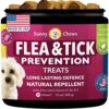 SUNNYCHEWS Flea And Tick Prevention For Dogs| Dog Flea & Tick Control Chewable| Dog Flea Treatment With Bacon Flavor| Natural Flea And Tick For Dogs| Dog Flea With Hemp, Garlic, Flaxseed, 12oz 90 Chew -Zoo Shop 51UKF3NSUtL