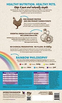 SquarePet Squarely Natural Chicken & Brown Rice Dry Cat Food 4.4lbs (41582) -Zoo Shop 51UbM9f6ehS