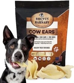 Premium Cow Ears For Dogs, Thick Cut & All-Natural Whole Ears, 100% Grass Fed Beef, No Additives Or Hormones, Safe Rawhide Alternative, Great Dog Treat Alternative To Pig Ears, Bully Sticks, Dog Bones -Zoo Shop 51Unnn9a5L. AC 1