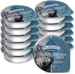 Blue Buffalo Wilderness Trail Trays High Protein, Natural Adult Wet Dog Food Cups, Beef Grill 3.5-oz (Pack Of 12) -Zoo Shop 51Uo4zXLkPL. AC