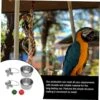 POPETPOP 1 Set Parrot Food Box Bird Feeder Food Chew Toys Food Toy Bird Food Dishes Chew Toys For Dogs Food Water Holder Parrot Eating Bowl Parrot Feeder Parrot Supply Tail Animal Cage -Zoo Shop 51UoMuSTdsL