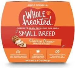 GENERIC WholeHearted Grain Free Small Breed Cuts Or Minced In Gravy Adult Wet Dog Food Variety Pack, 3.5 Oz (8 - Chicken & Veggies Cuts) -Zoo Shop 51UreBmjNL. AC