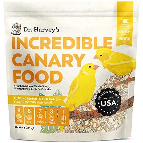 Dr. Harvey's Incredible Canary Blend, Natural Food For Canaries (4 Pounds) 3 Dr. Harvey's Incredible Canary Blend, Natural Food For Canaries (4 Pounds)