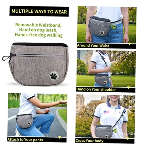 PATKAW Pet Treat Bag Small Dog Treats Food Containers Dog Walking Fanny Pack Dog Training Snack Bag Treat Training Bag Waist Treat Pouch Food Bag For Pets Training Dog Training Waist Bag 5 PATKAW Pet Treat Bag Small Dog Treats Food Containers Dog Walking Fanny Pack Dog Training Snack Bag Treat Training Bag Waist Treat Pouch Food Bag For Pets Training Dog Training Waist Bag - Image 3
