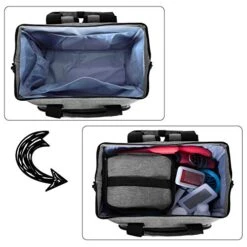 Teamoy Dog Travel Backpack Pet Supplies Tote Bag Weekend Dog Backpack, Airline Approved Tote Organizer For Dogs And Cats With Multi-Function Pockets, Gray -Zoo Shop 51V6CVZOm1L