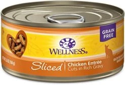 Wellness Complete Health Natural Grain Free Wet Canned Cat Food, Sliced Salmon Entree, 3-Ounce Can (Pack Of 24) -Zoo Shop 51Vh4pgIzXL. AC