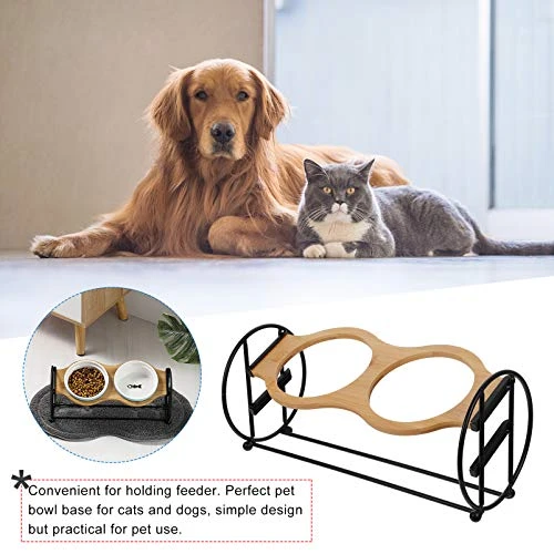 POPETPOP Black Utensil Holder Raised Cat Bowl Stand Iron Metal Cat Feeding Dish Holder Pet Food Bowl Rack For Cat Dog Neck Water Dispenser Stand Water Dispenser Stand Water Dispenser Stand 4 POPETPOP Black Utensil Holder Raised Cat Bowl Stand Iron Metal Cat Feeding Dish Holder Pet Food Bowl Rack For Cat Dog Neck Water Dispenser Stand Water Dispenser Stand Water Dispenser Stand - Image 2