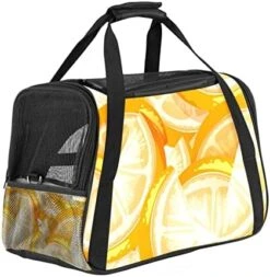 Pet Carrier Pattern With Prawns And Seafood Soft-Sided Pet Travel Carriers For Cats,Dogs Puppy Comfort Portable Foldable Pet Bag Airline Approved -Zoo Shop 51Vz2xw19pL. AC