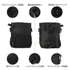 SH-RuiDu Pet Treat Bag Dog Obedience Training Waist Pouch Food Snack Small Items Storage Bags Black -Zoo Shop 51W8XzsFpoL