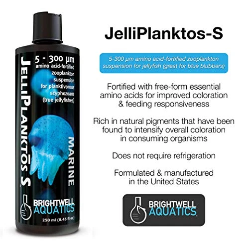 Brightwell Aquatics Jelliplanktos-S Zooplankton Food For Planktivorous Scyphozoans, 500ml 3 Brightwell Aquatics Jelliplanktos-S Zooplankton Food For Planktivorous Scyphozoans, 500ml