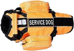 Pimaodog Dog Saddlebag Backpack, Back Pack Dog Harness, Camping & Travel Vest Harness, Reflective Hound Hiking Backpack Saddle Bag Lightweight, For Medium & Large Dogs (Hot Pink, L Girth 26-31") -Zoo Shop 51WNMEhGwuL. AC