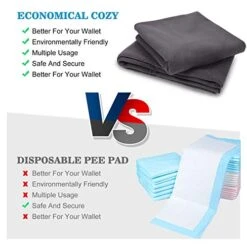 SIWA MARY Reusable Pee Pads For Dogs, 48"x48"/60"x48" Large, Washable Dog Pads With Super Absorbent, Non-Slip, Waterproof, Puppy Potty Whelping Pads Pet Traning Pads For Crate, Kennel, Playpen -Zoo Shop 51WNjNhnuxL