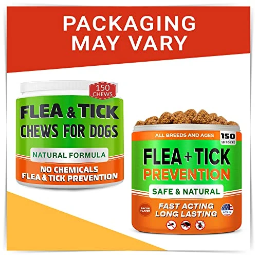 Natural Flea & Tick Prevention For Dogs Chewable Tablets - Flea & Tick Control Supplement - Oral Flea Pills For Dogs - All Breeds And Ages - Soft Chews Made In USA 4 Natural Flea & Tick Prevention For Dogs Chewable Tablets - Flea & Tick Control Supplement - Oral Flea Pills For Dogs - All Breeds And Ages - Soft Chews Made In USA - Image 2
