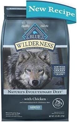 Blue Buffalo Wilderness High Protein Natural Adult Dry Dog Food Plus Wholesome Grains, Chicken 24 Lb Bag -Zoo Shop 51WcMkeHNRL. AC 1