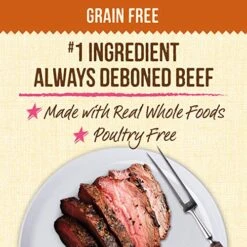 Merrick Lil' Plates Small Breed Dog Food, Grain Free Real Texas Beef And Sweet Potato With Raw Bites Recipe, Small Dog Food - 4 Lb. Bag